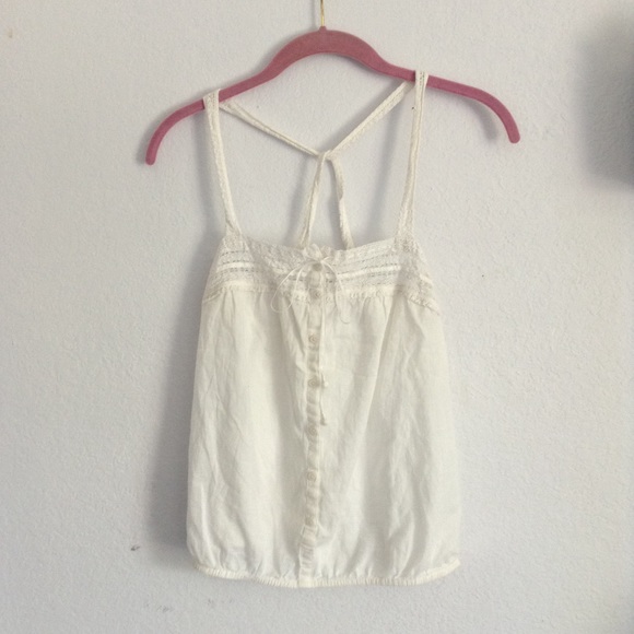 American Eagle Outfitters Tops - AMERICAN EAGLE M White Tank